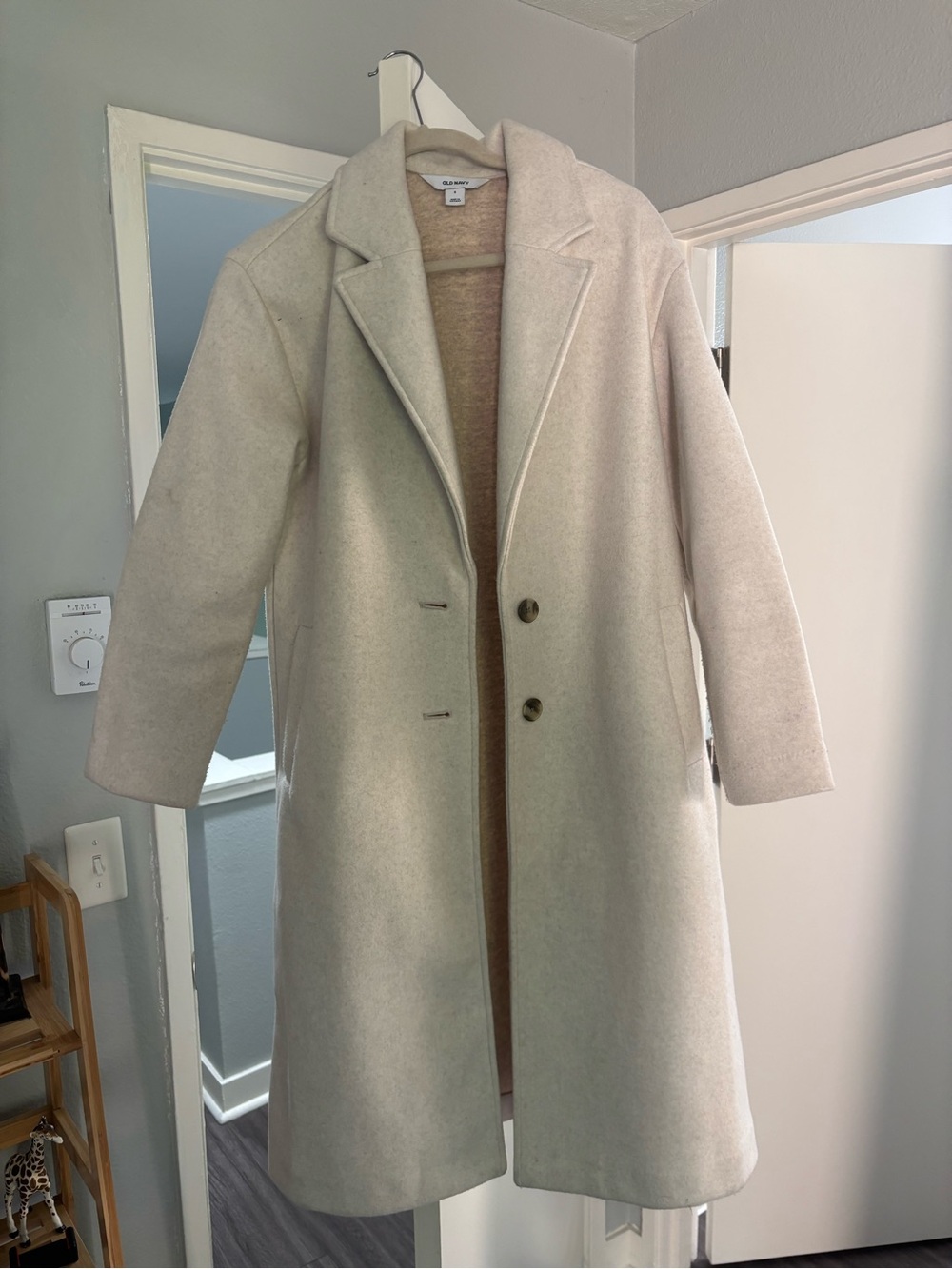 Old Navy Light Beige Long Trench Coat